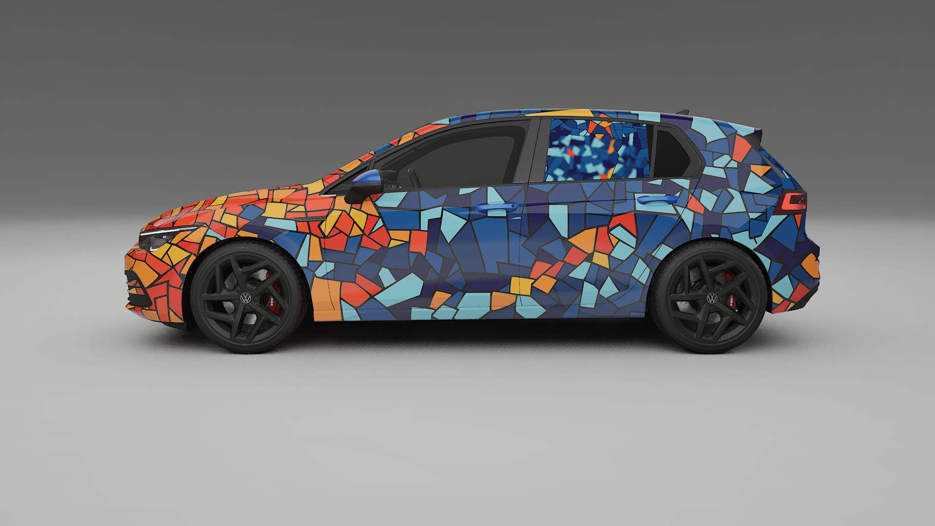 VW Golf Mk8 BARCELONA Designed Wrap PPF Kit – Printable Polyurethane Film