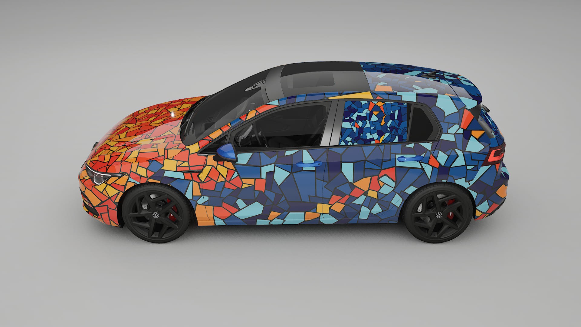 VW Golf Mk8 BARCELONA Designed Wrap PPF Kit – Printable Polyurethane Film