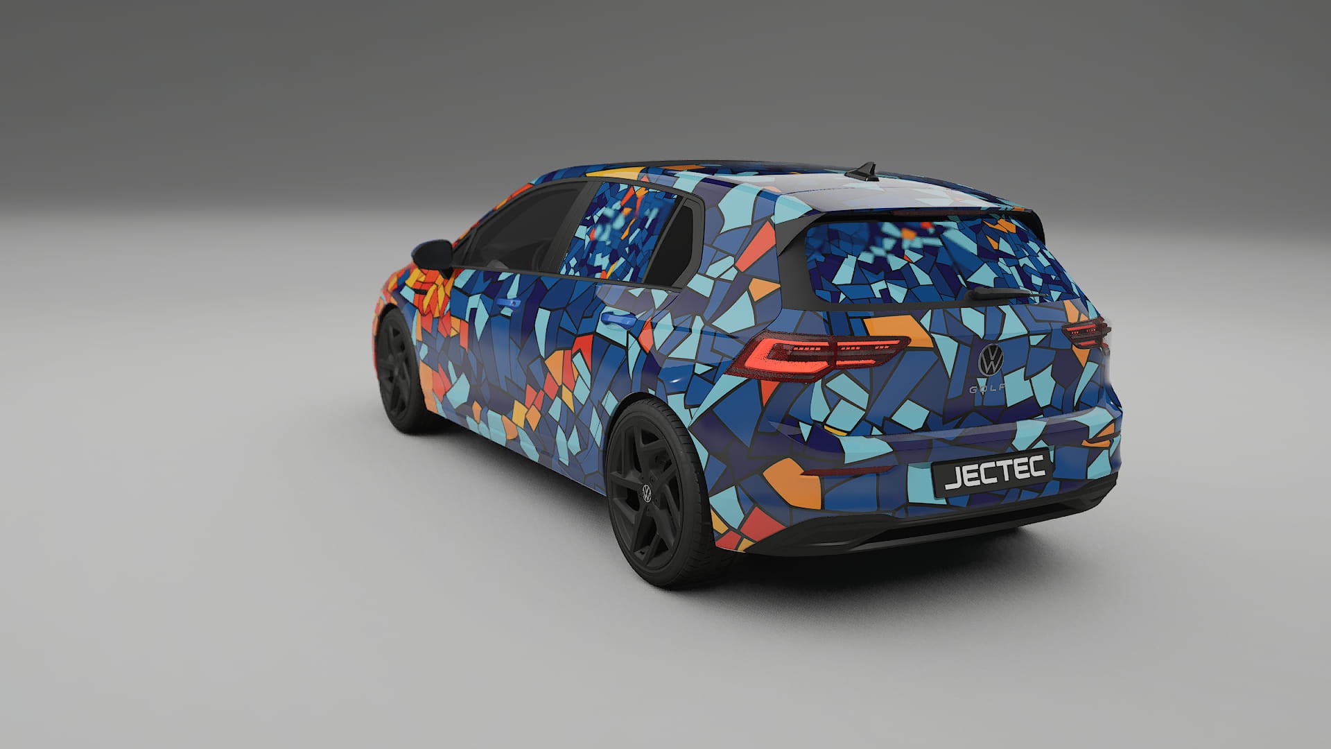 VW Golf Mk8 BARCELONA Designed Wrap PPF Kit – Printable Polyurethane Film