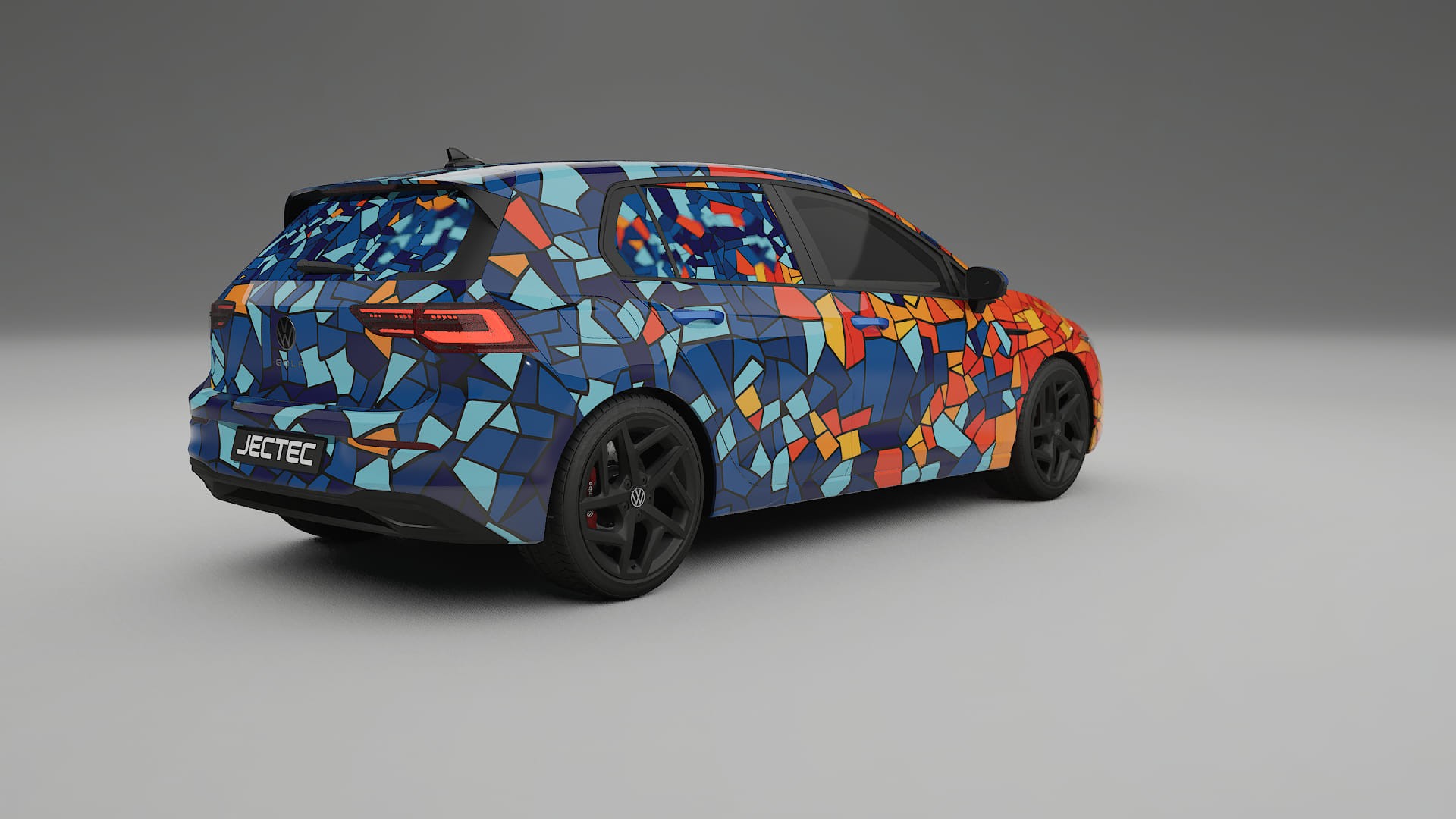 VW Golf Mk8 BARCELONA Designed Wrap PPF Kit – Printable Polyurethane Film