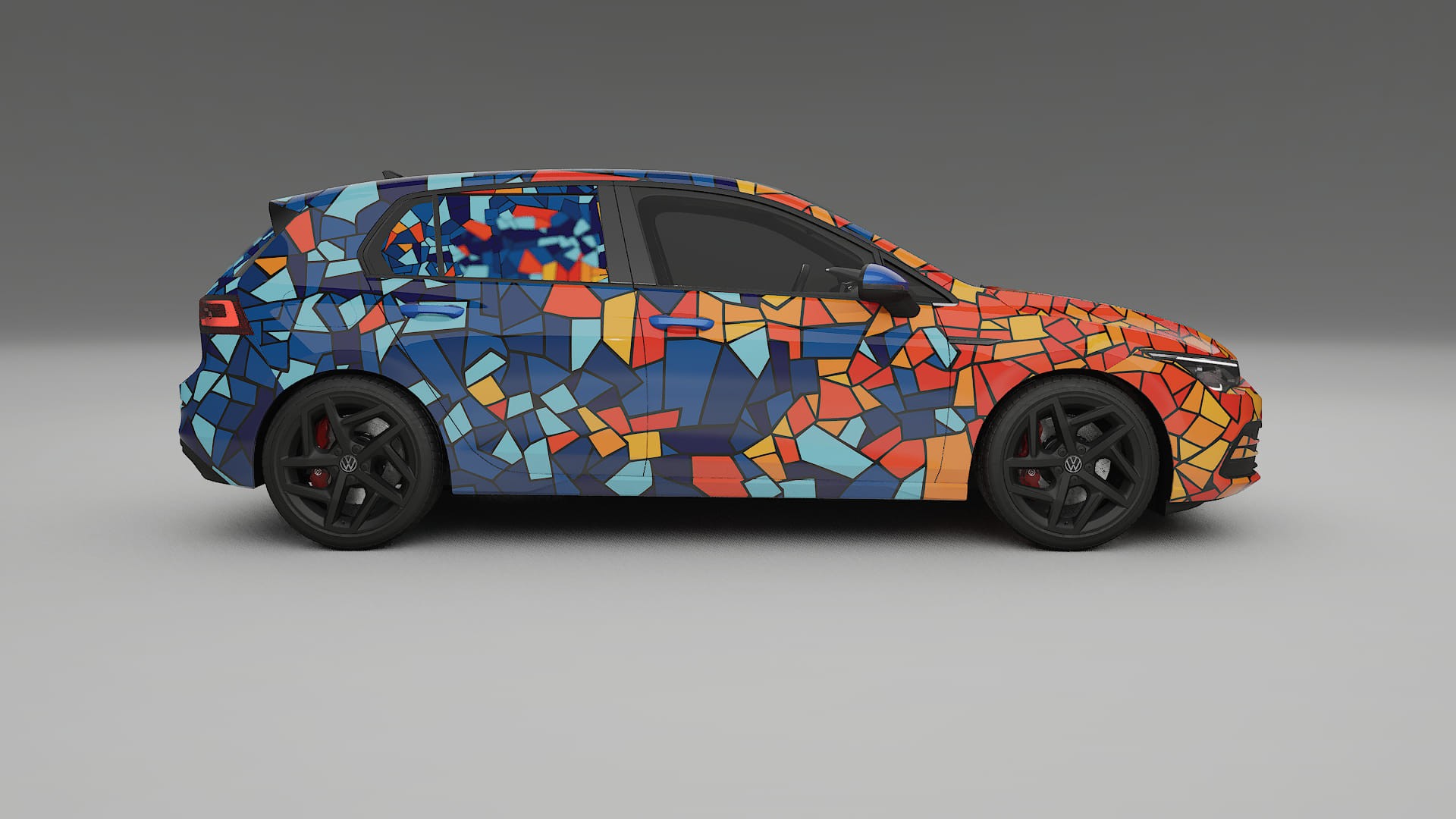 VW Golf Mk8 BARCELONA Designed Wrap PPF Kit – Printable Polyurethane Film