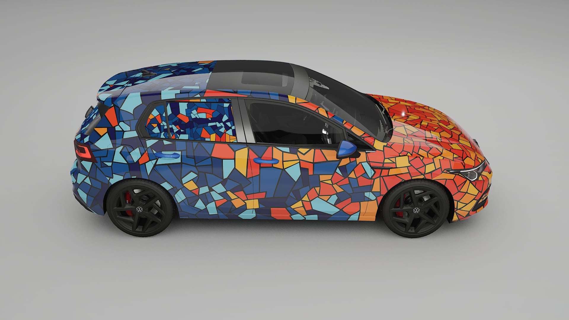 VW Golf Mk8 BARCELONA Designed Wrap PPF Kit – Printable Polyurethane Film