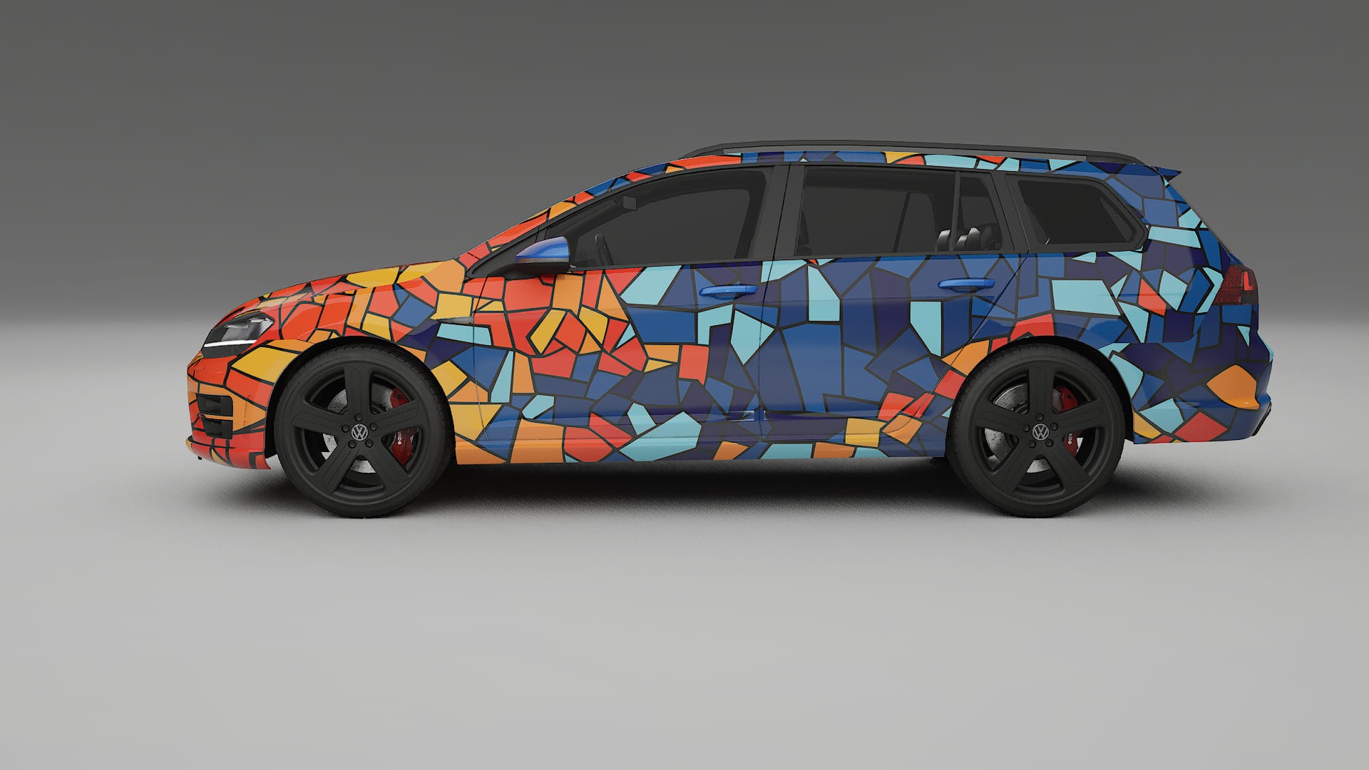 VW Golf Variant Mk7 BARCELONA Designed Wrap PPF Kit – Printable Polyurethane Film
