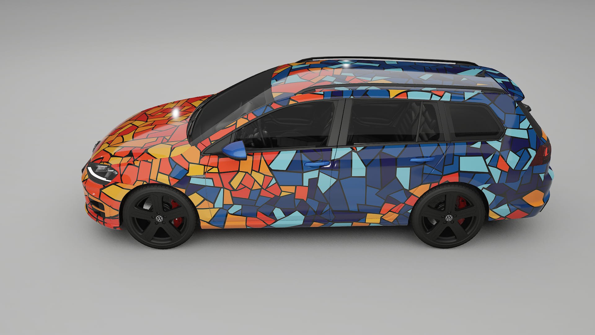 VW Golf Variant Mk7 BARCELONA Designed Wrap PPF Kit – Printable Polyurethane Film