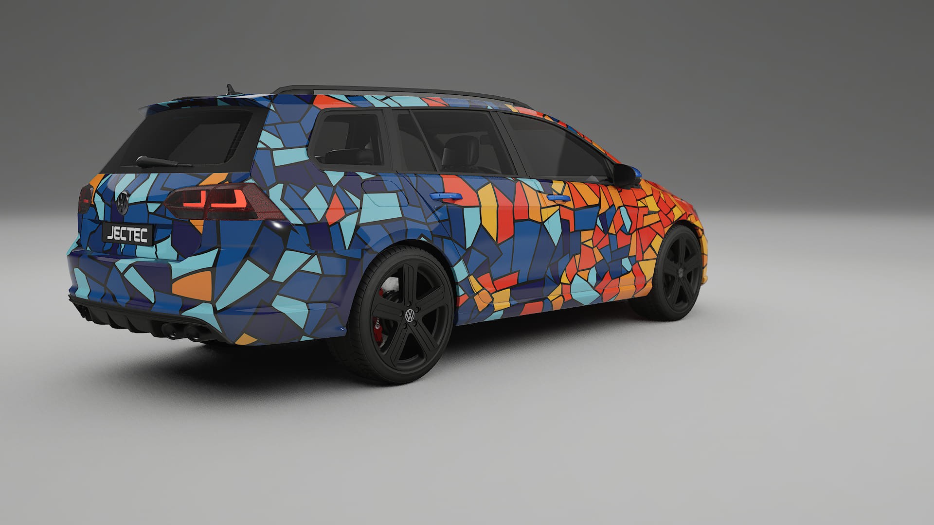 VW Golf Variant Mk7 BARCELONA Designed Wrap PPF Kit – Printable Polyurethane Film