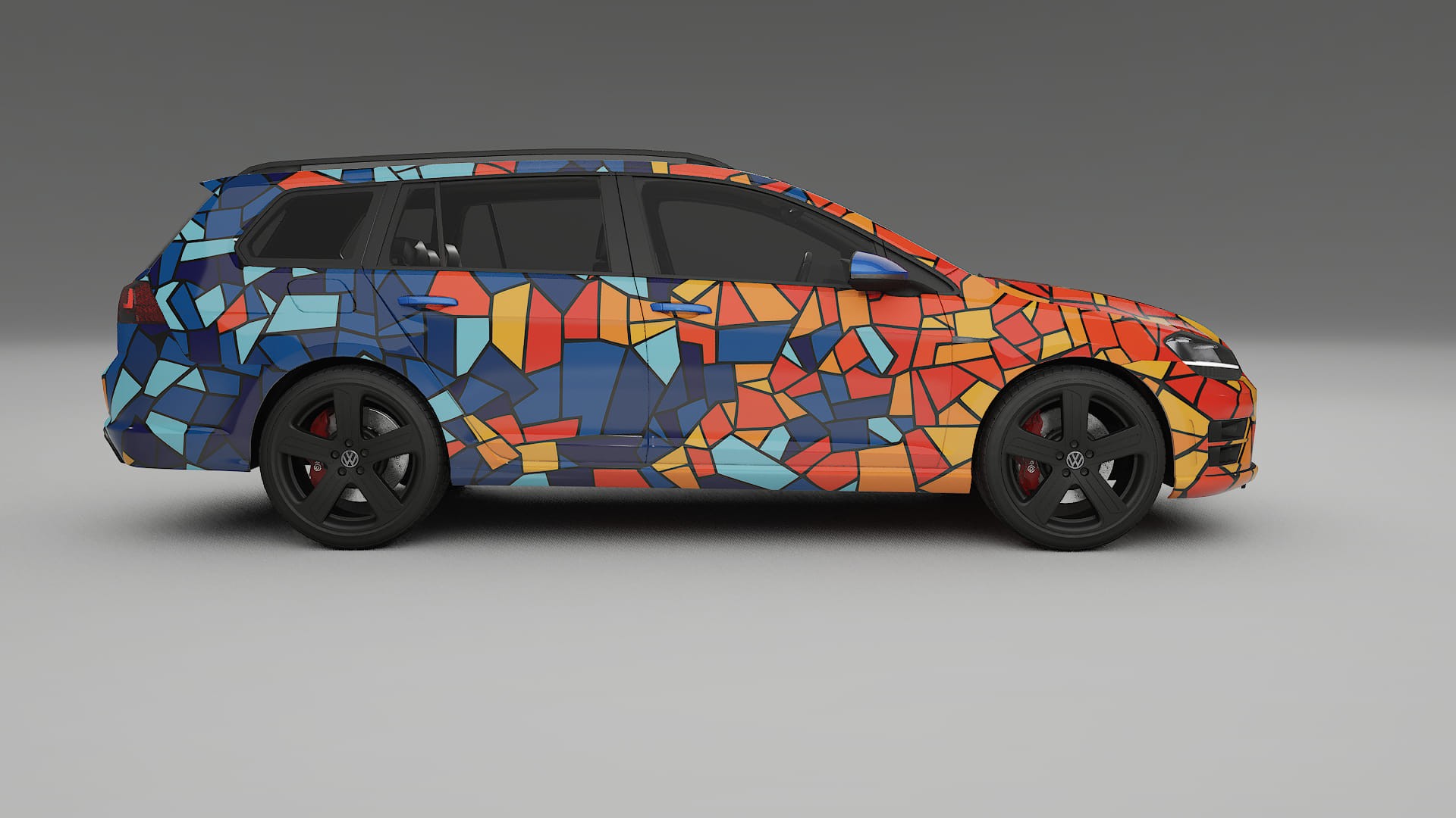 VW Golf Variant Mk7 BARCELONA Designed Wrap PPF Kit – Printable Polyurethane Film