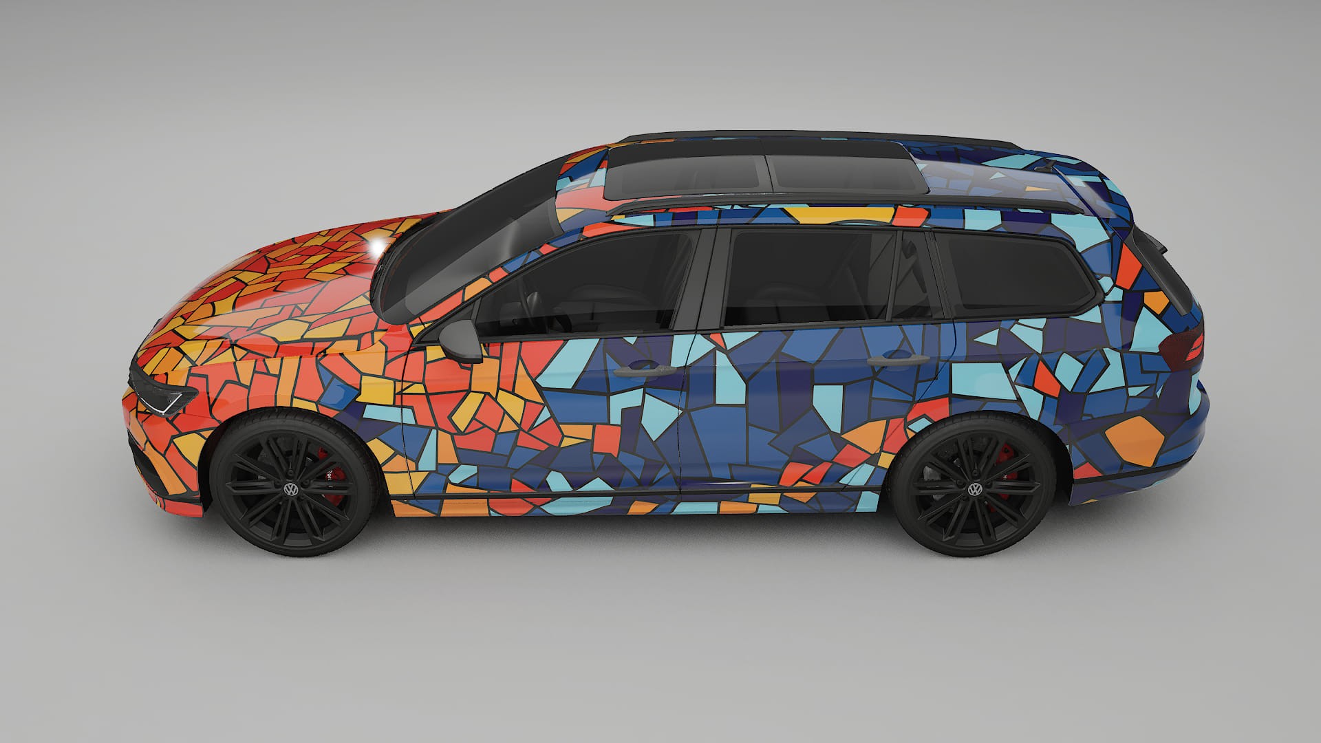 VW Passat VariantR B8 BARCELONA Designed Wrap PPF Kit – Printable Polyurethane Film
