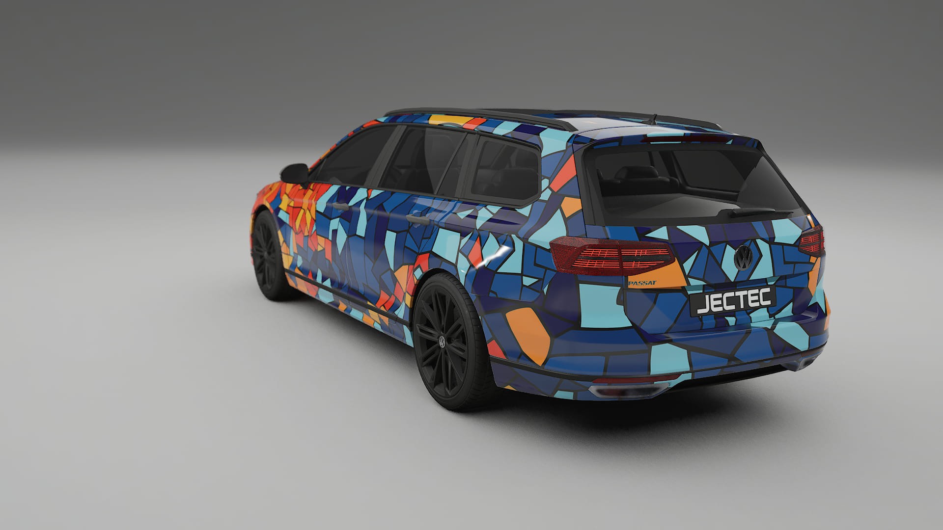 VW Passat VariantR B8 BARCELONA Designed Wrap PPF Kit – Printable Polyurethane Film