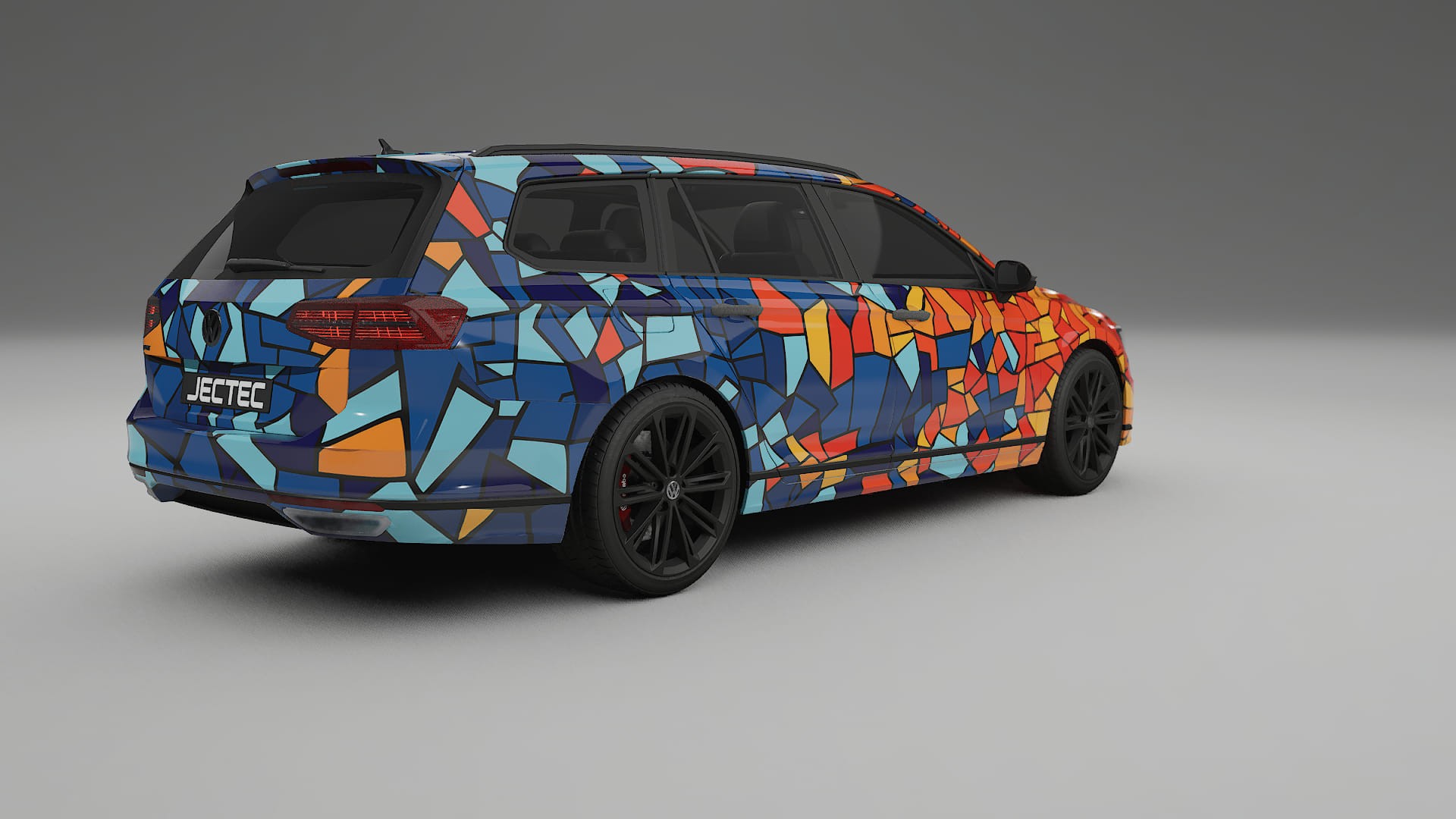 VW Passat VariantR B8 BARCELONA Designed Wrap PPF Kit – Printable Polyurethane Film