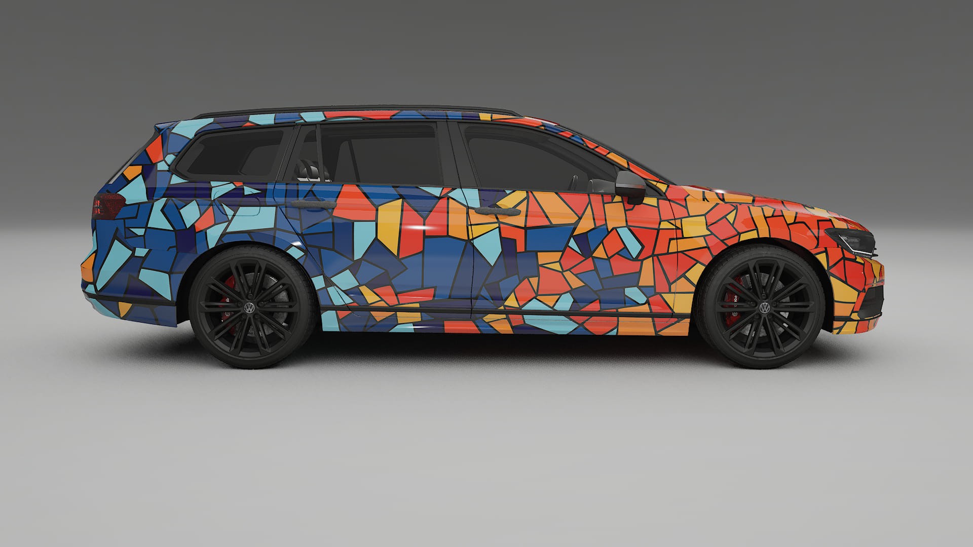 VW Passat VariantR B8 BARCELONA Designed Wrap PPF Kit – Printable Polyurethane Film