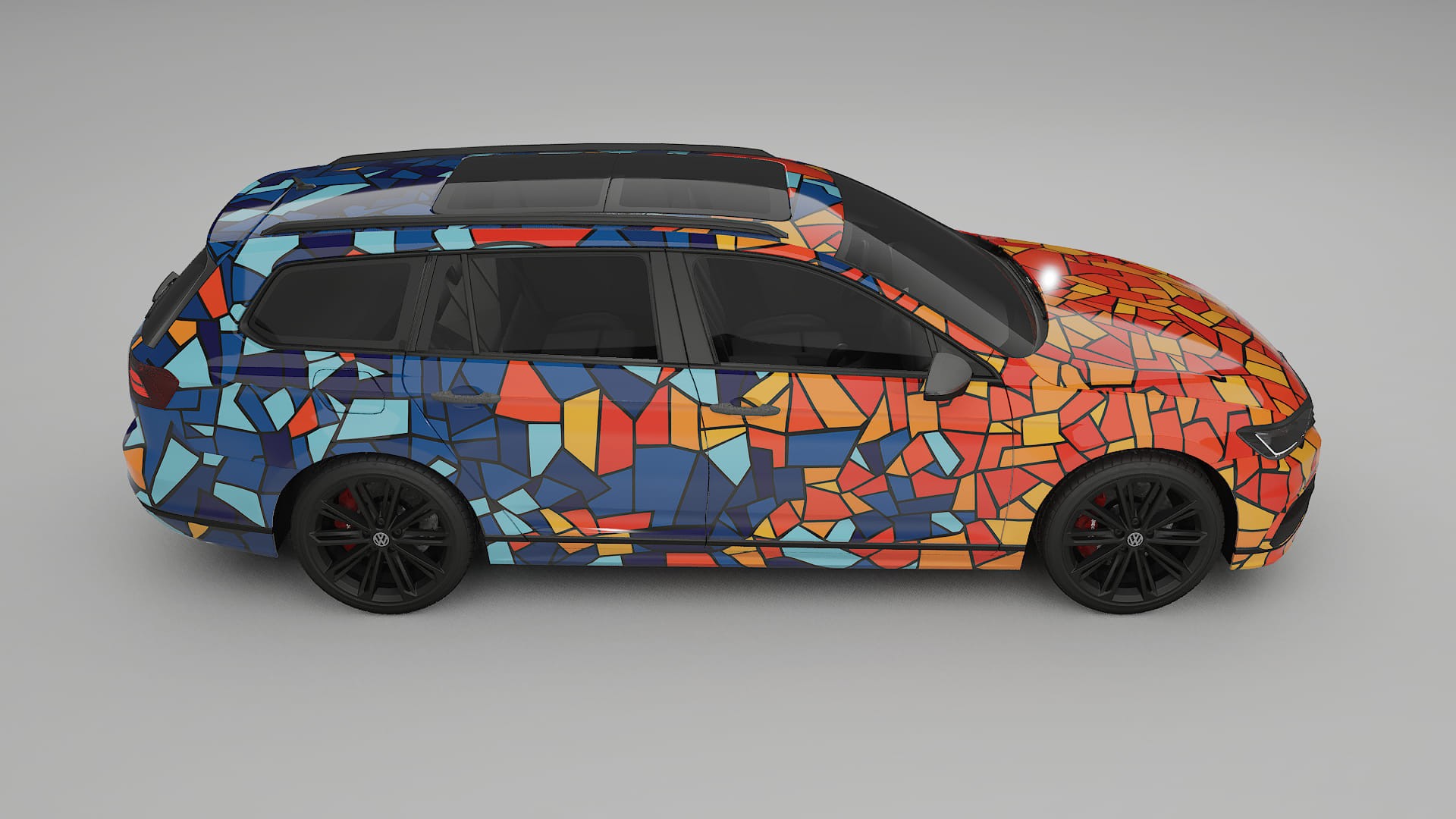 VW Passat VariantR B8 BARCELONA Designed Wrap PPF Kit – Printable Polyurethane Film