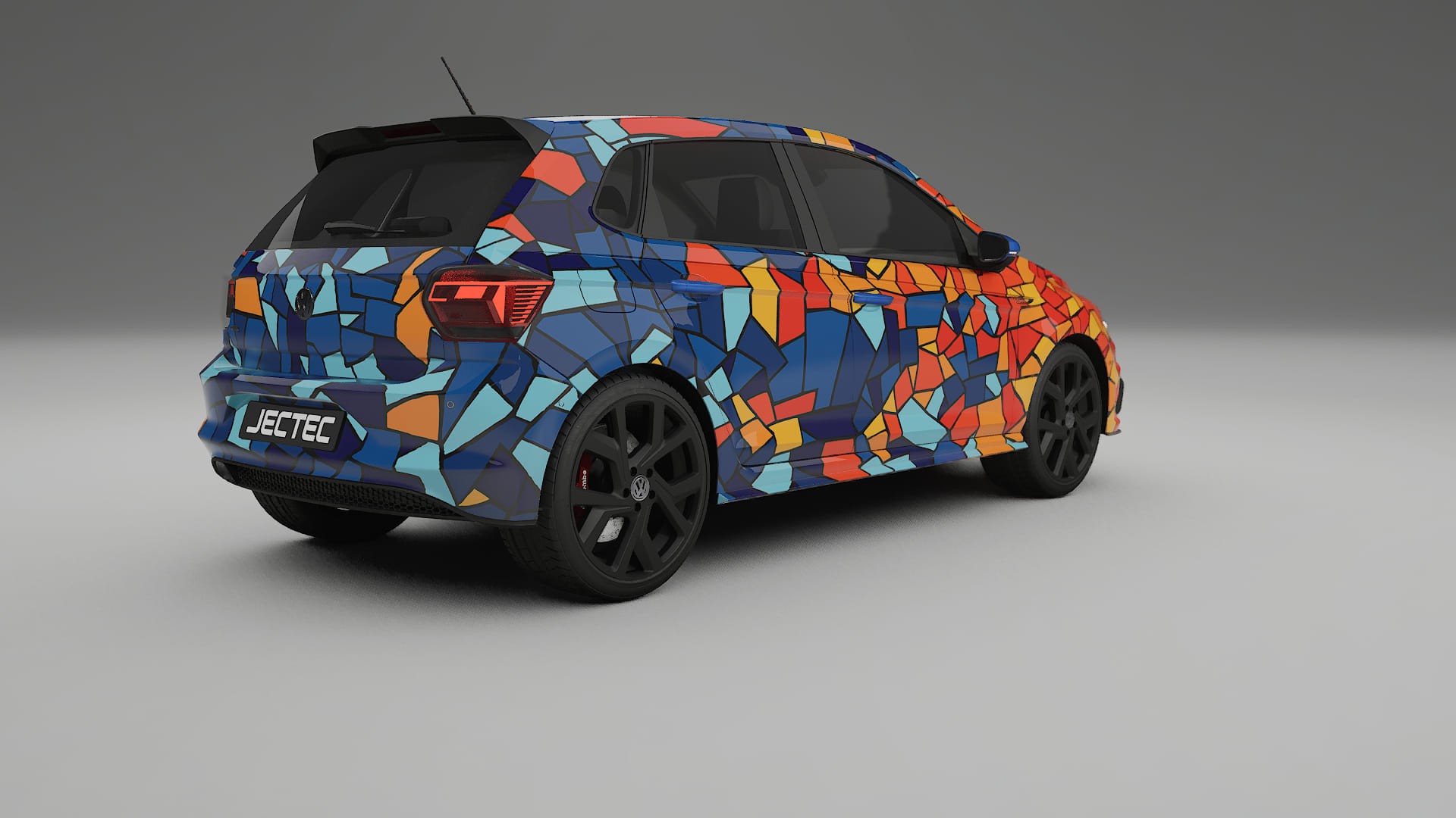 VW Polo GTI VI BARCELONA Designed Wrap PPF Kit – Printable Polyurethane Film