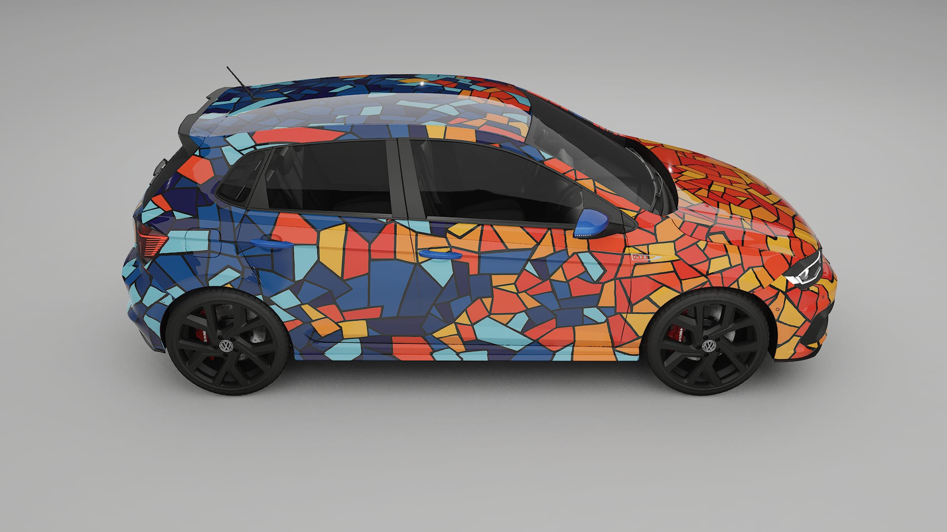 VW Polo GTI VI BARCELONA Designed Wrap PPF Kit – Printable Polyurethane Film