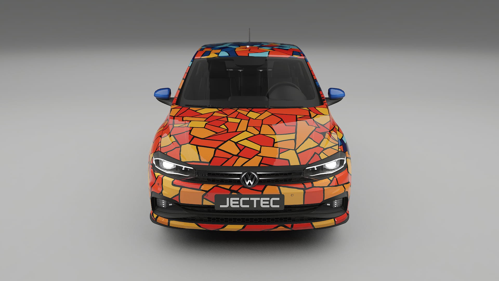 VW Polo GTI VI BARCELONA Designed Wrap PPF Kit – Printable Polyurethane Film