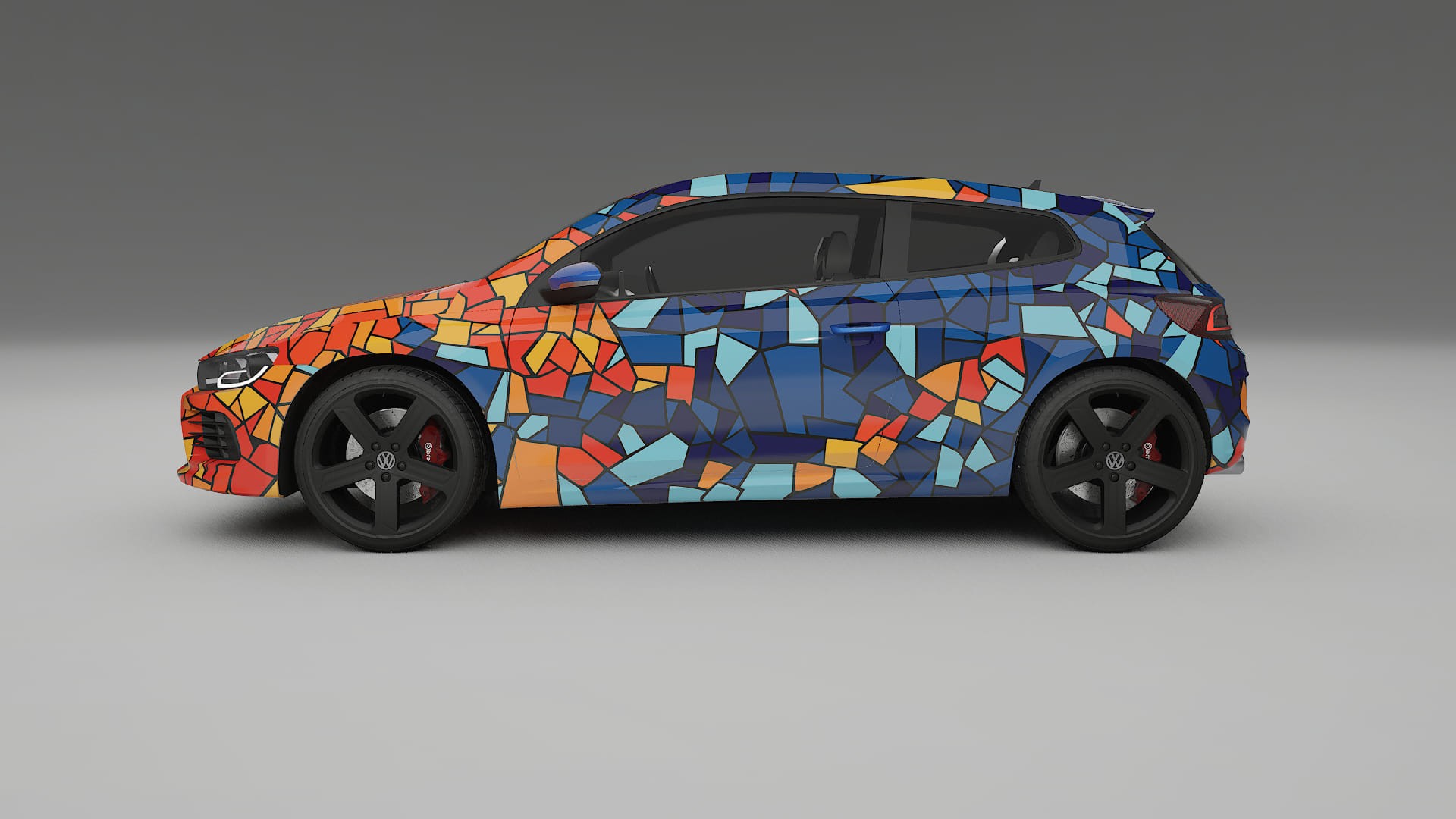 VW Scirocco R III BARCELONA Designed Wrap PPF Kit – Printable Polyurethane Film