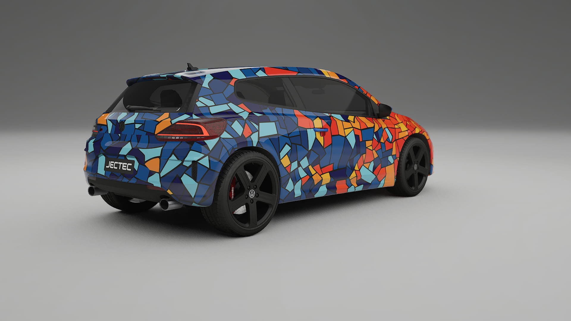 VW Scirocco R III BARCELONA Designed Wrap PPF Kit – Printable Polyurethane Film