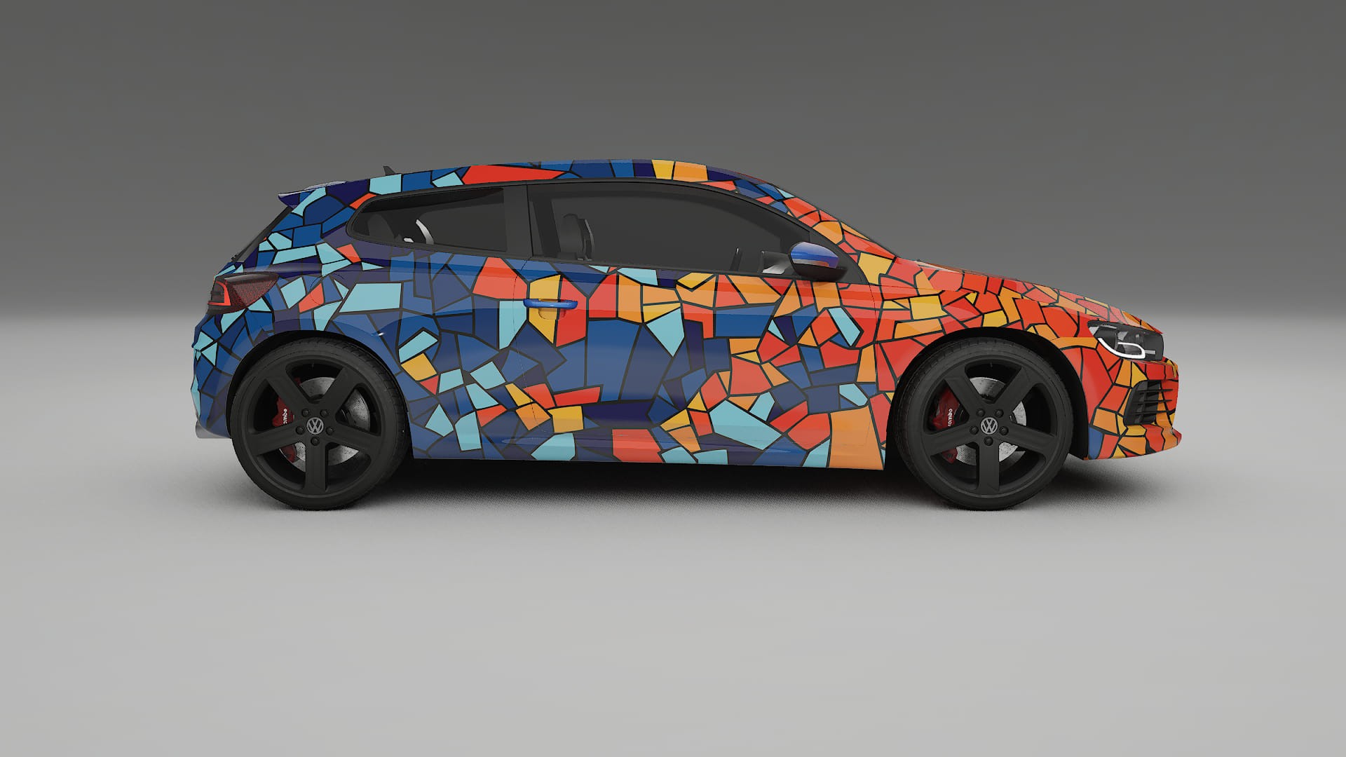 VW Scirocco R III BARCELONA Designed Wrap PPF Kit – Printable Polyurethane Film