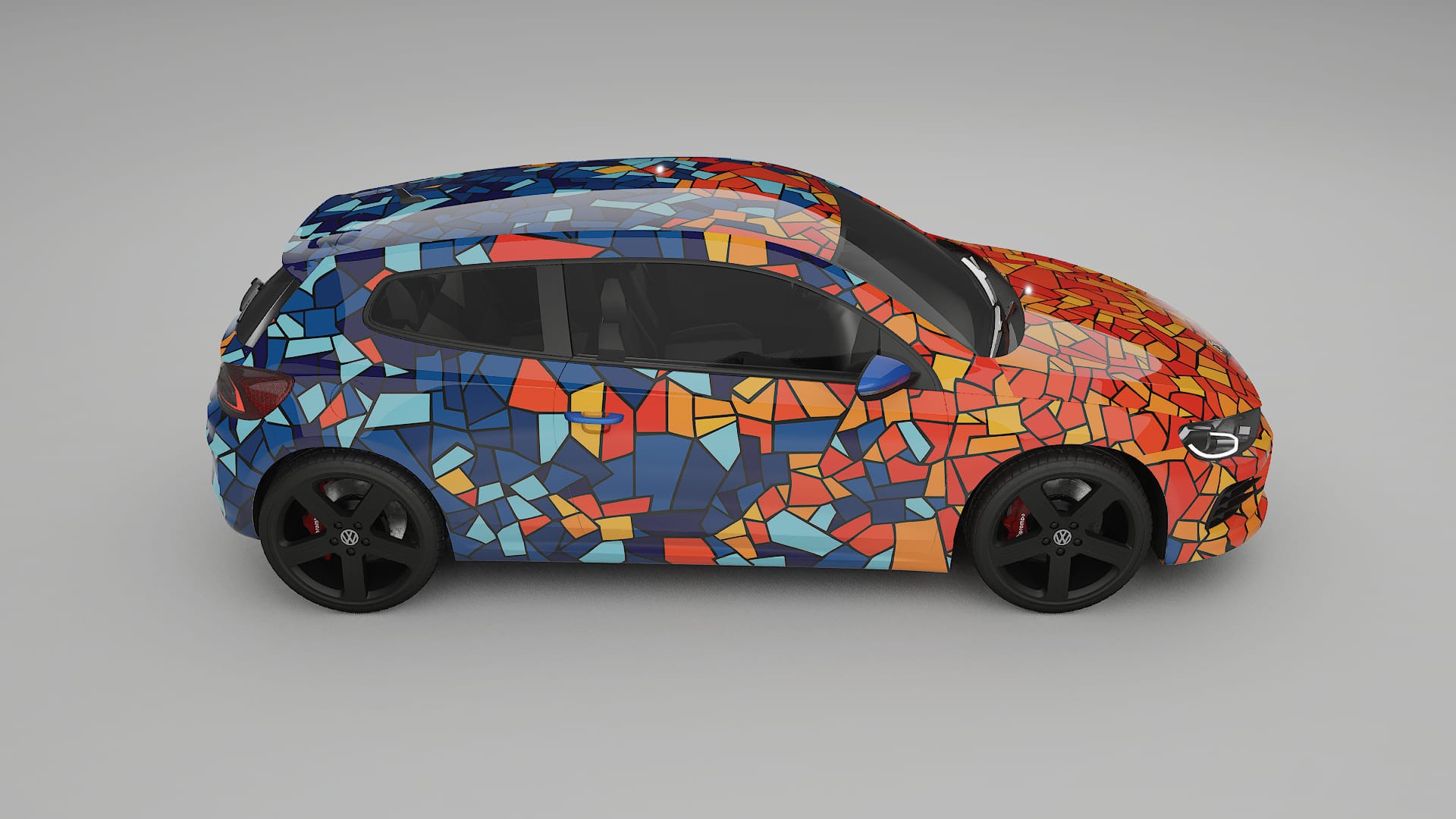 VW Scirocco R III BARCELONA Designed Wrap PPF Kit – Printable Polyurethane Film