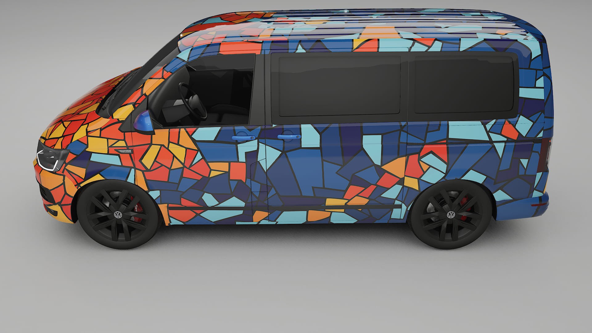 VW Transporter T6 Multivan BARCELONA Designed Wrap PPF Kit – Printable Polyurethane Film
