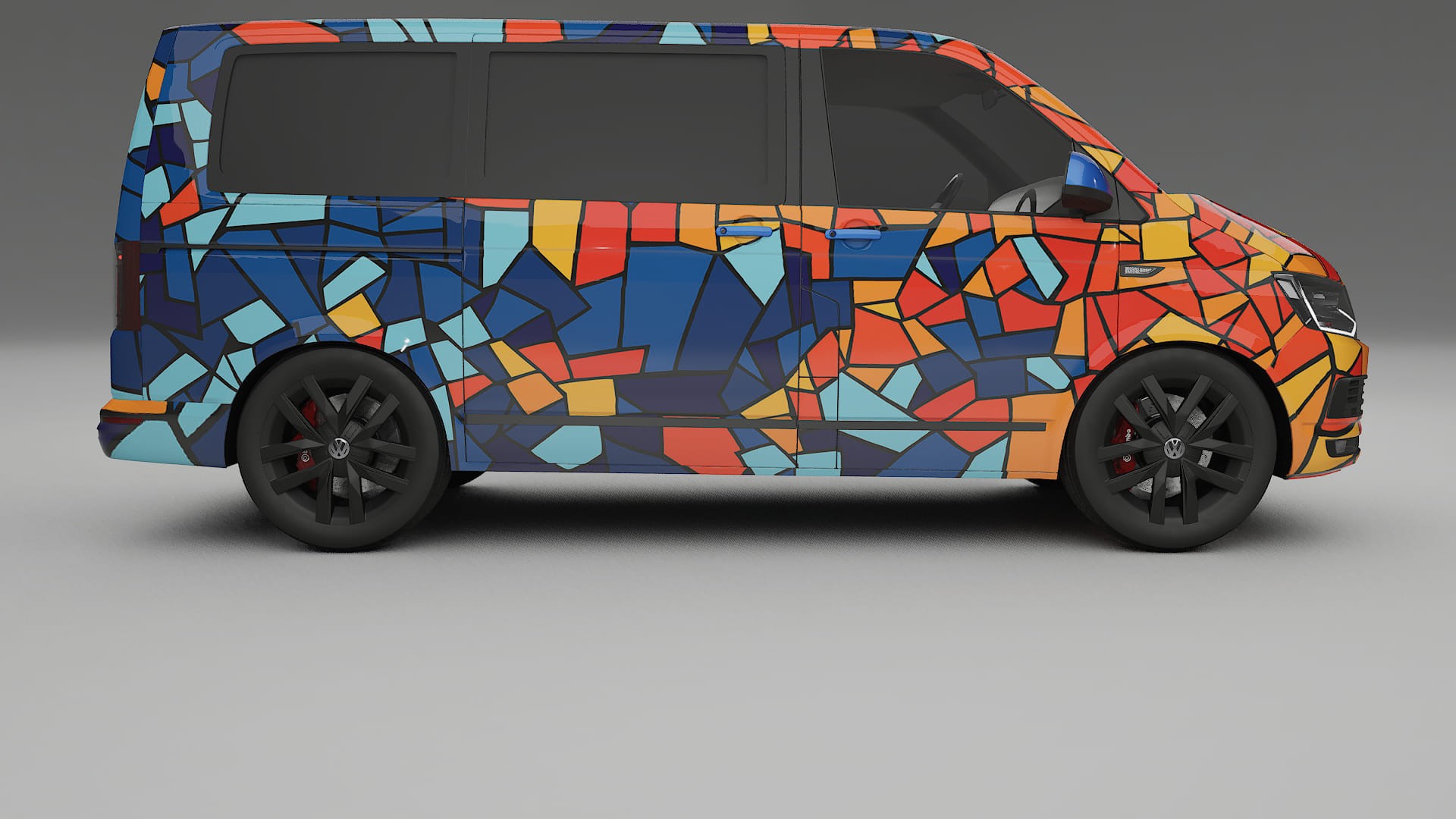 VW Transporter T6 Multivan BARCELONA Designed Wrap PPF Kit – Printable Polyurethane Film
