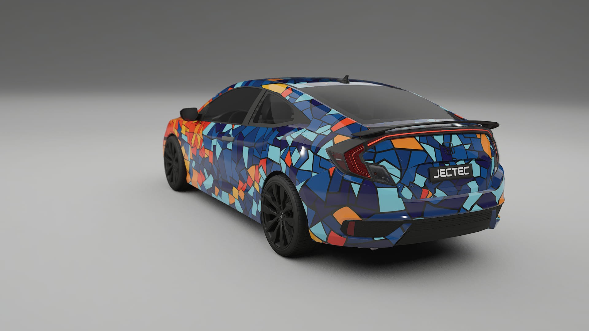 Honda Civic coupe prefacelift pre-LCI BARCELONA Designed Wrap PPF Kit – Printable Polyurethane Film