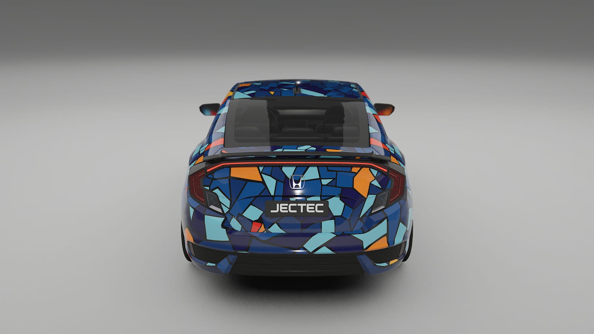 Honda Civic coupe prefacelift pre-LCI BARCELONA Designed Wrap PPF Kit – Printable Polyurethane Film