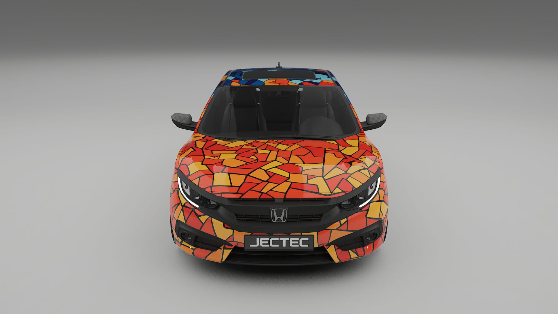 Honda Civic coupe prefacelift pre-LCI BARCELONA Designed Wrap PPF Kit – Printable Polyurethane Film
