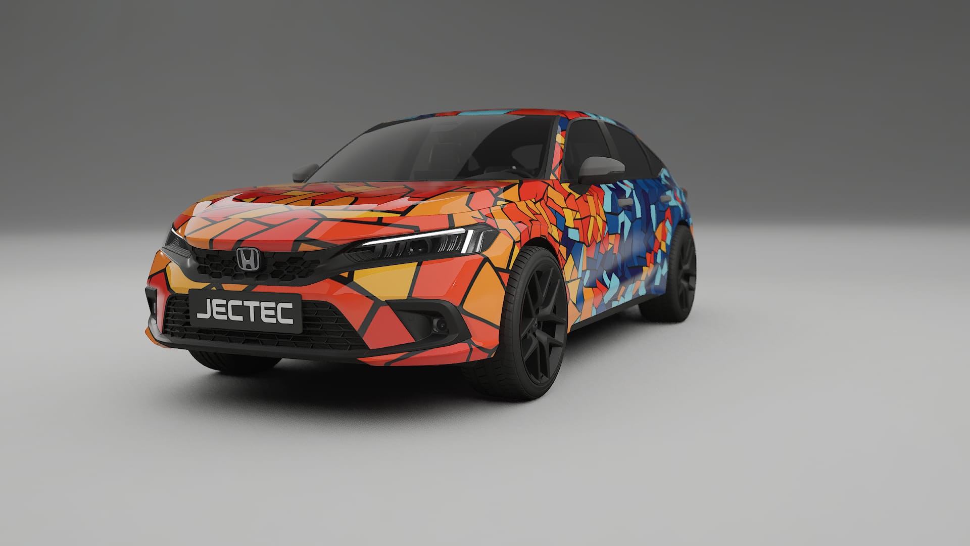 Honda Civic hatchback BARCELONA Designed Wrap PPF Kit – Printable Polyurethane Film