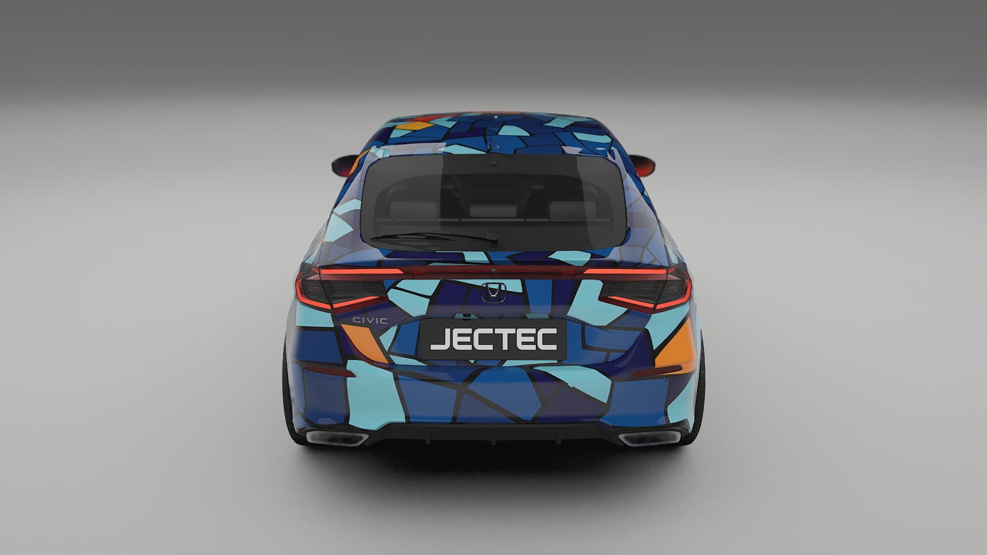 Honda Civic hatchback BARCELONA Designed Wrap PPF Kit – Printable Polyurethane Film