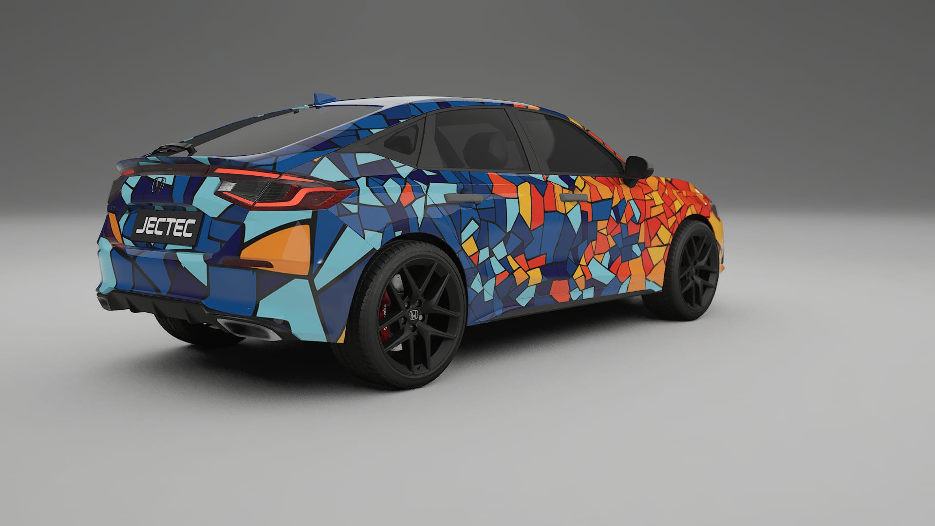 Honda Civic hatchback BARCELONA Designed Wrap PPF Kit – Printable Polyurethane Film