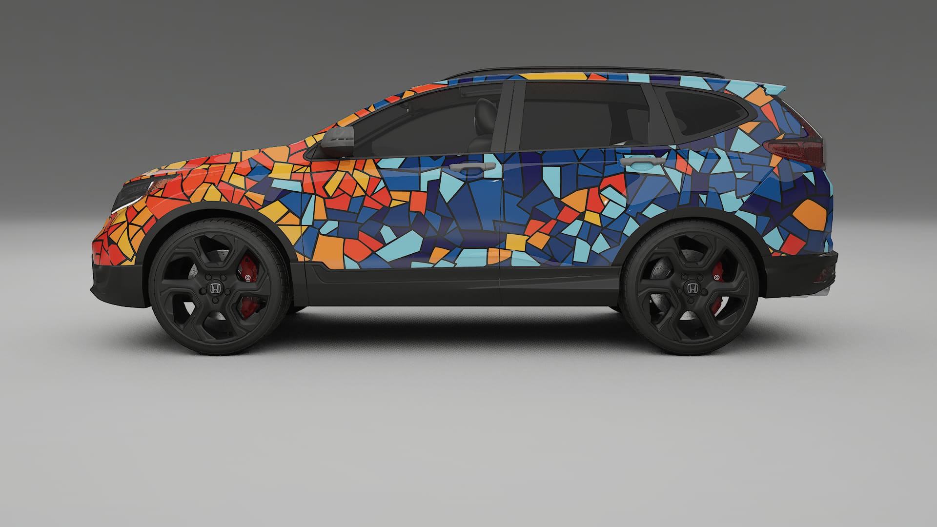 Honda CRV Touring prefacelift pre-LCI BARCELONA Designed Wrap PPF Kit – Printable Polyurethane Film