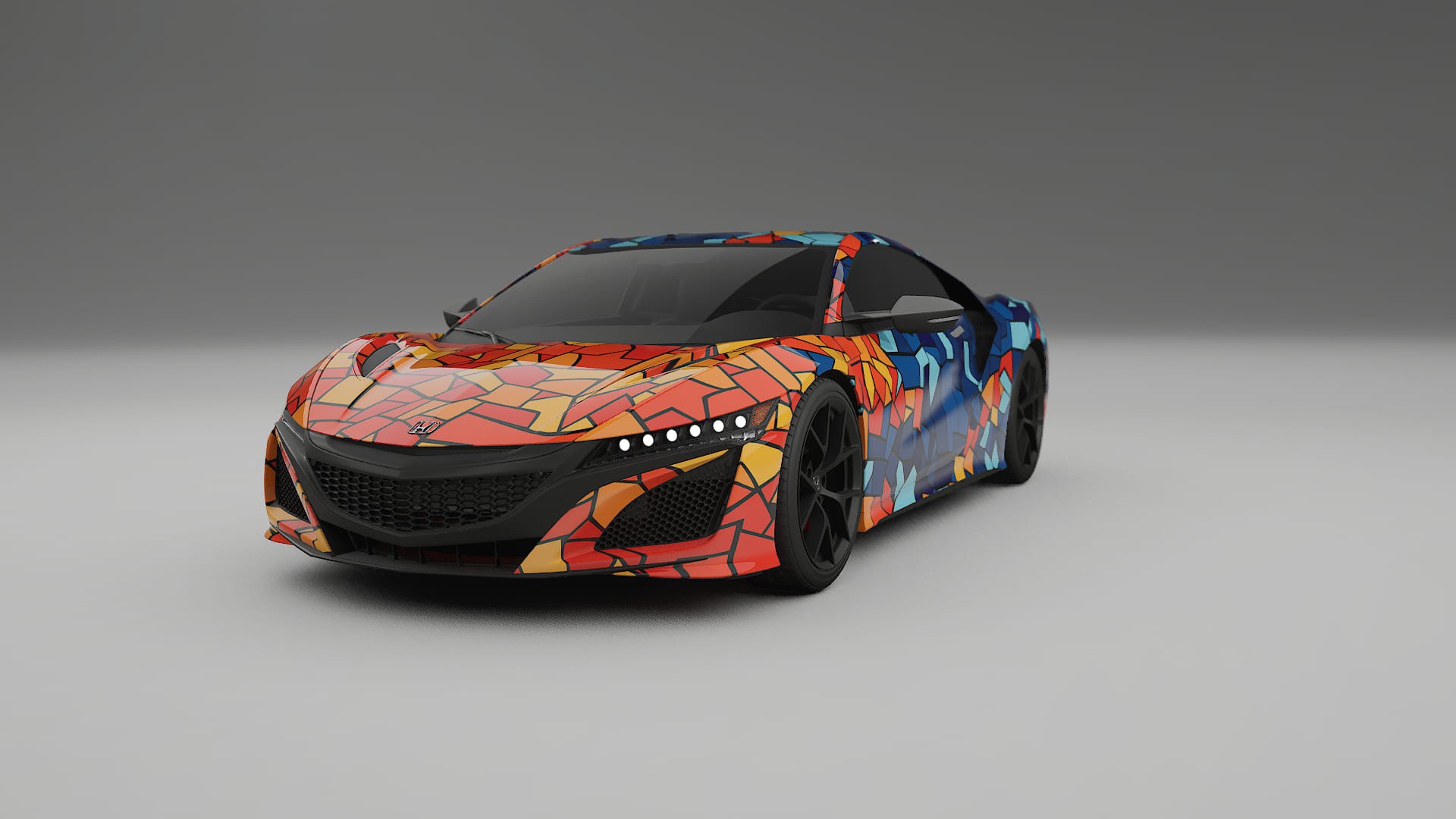Honda NSX prefacelift pre-LCI BARCELONA Designed Wrap PPF Kit – Printable Polyurethane Film