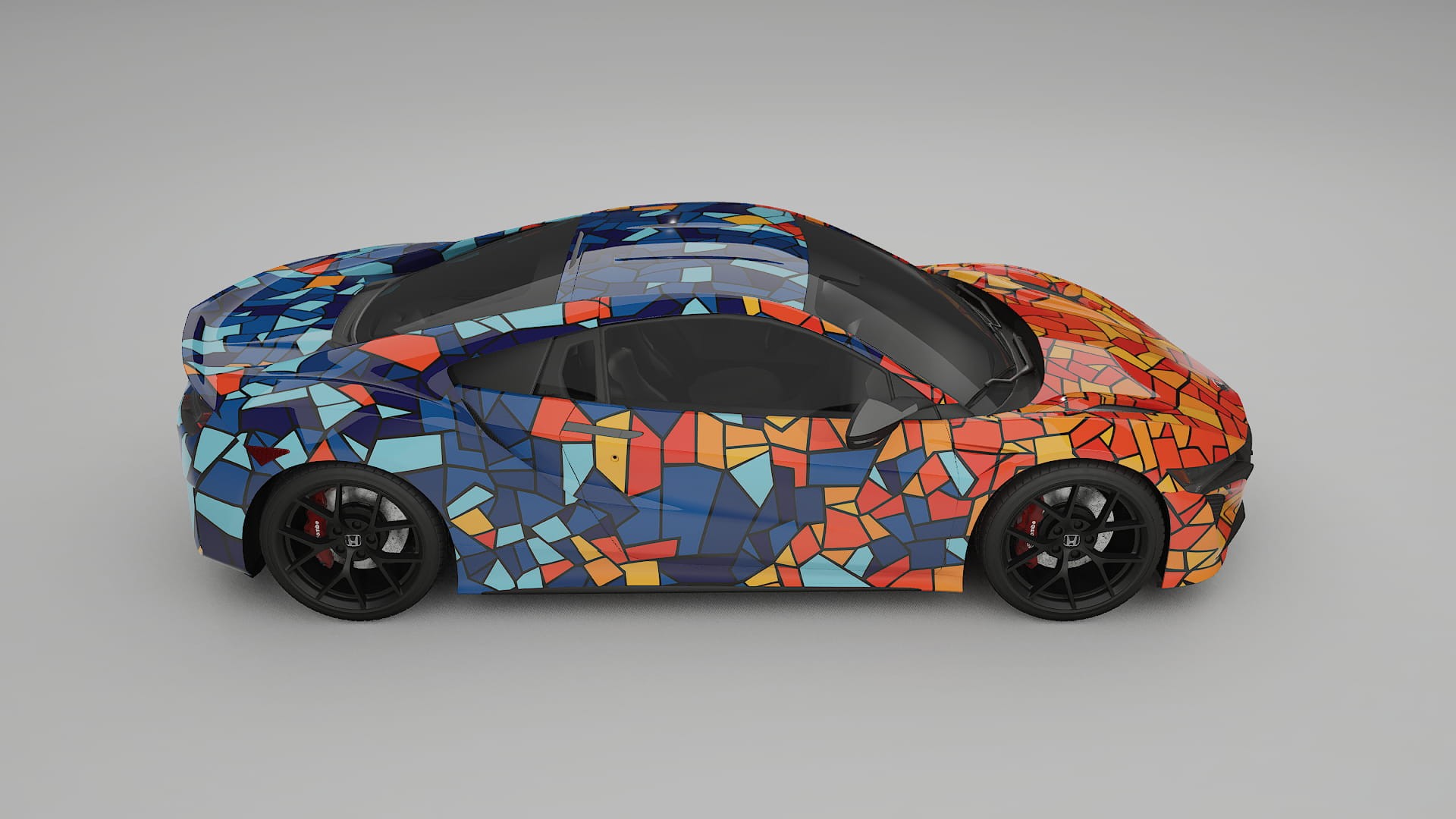 Honda NSX prefacelift pre-LCI BARCELONA Designed Wrap PPF Kit – Printable Polyurethane Film