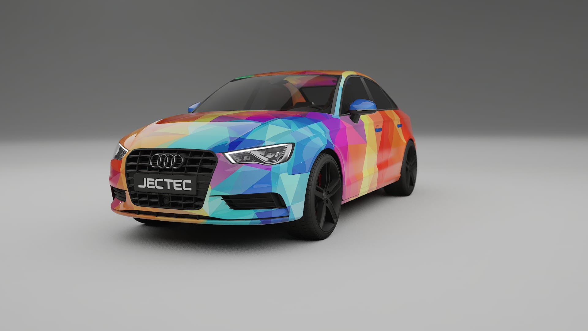 Audi A3 8V sedan prefacelift pre-LCI VECTOR VIBE Designed Wrap PPF Kit – Printable Polyurethane Film