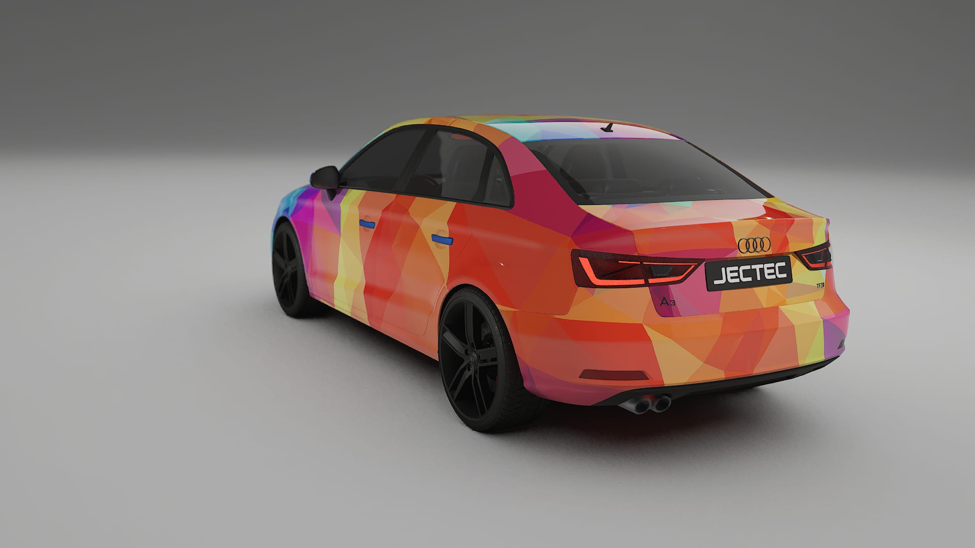 Audi A3 8V sedan prefacelift pre-LCI VECTOR VIBE Designed Wrap PPF Kit – Printable Polyurethane Film