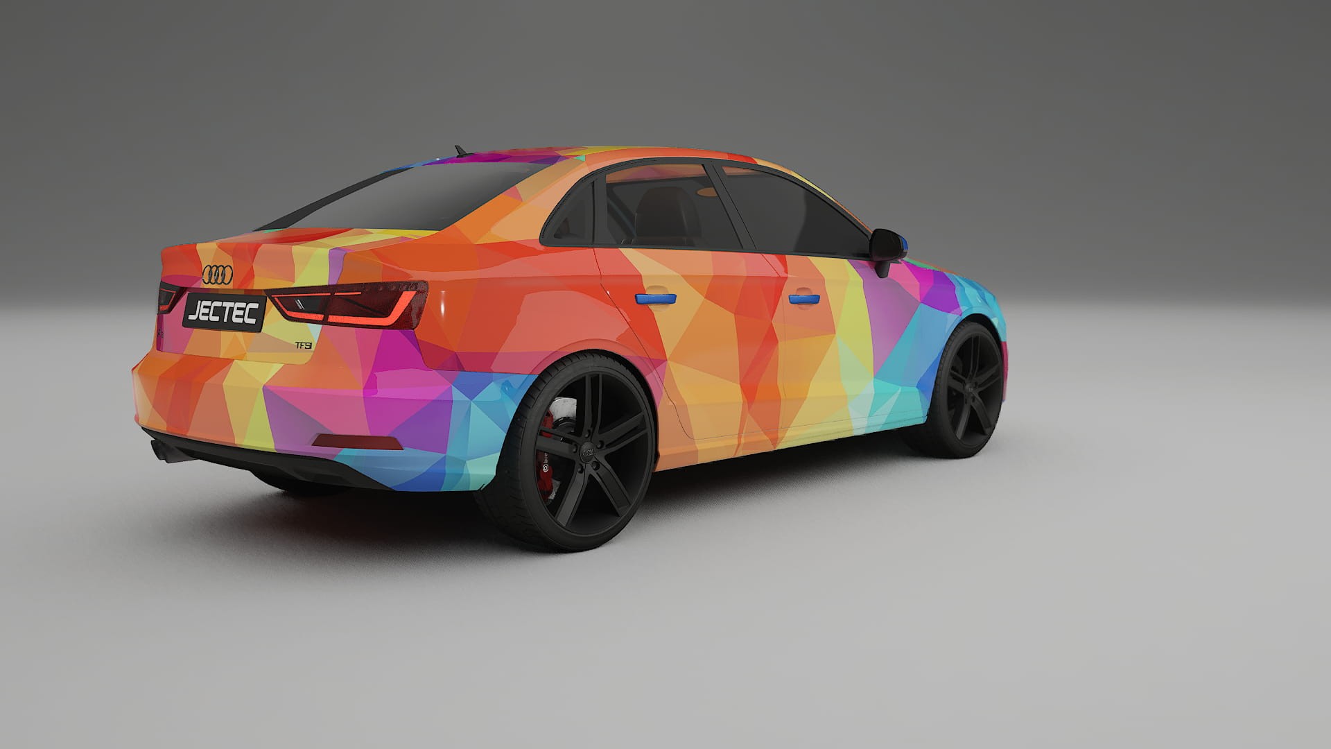 Audi A3 8V sedan prefacelift pre-LCI VECTOR VIBE Designed Wrap PPF Kit – Printable Polyurethane Film