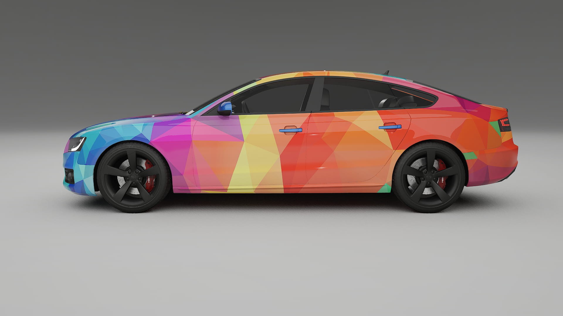 Audi A5 8T Sportback prefacelift pre-LCI VECTOR VIBE Designed Wrap PPF Kit – Printable Polyurethane Film
