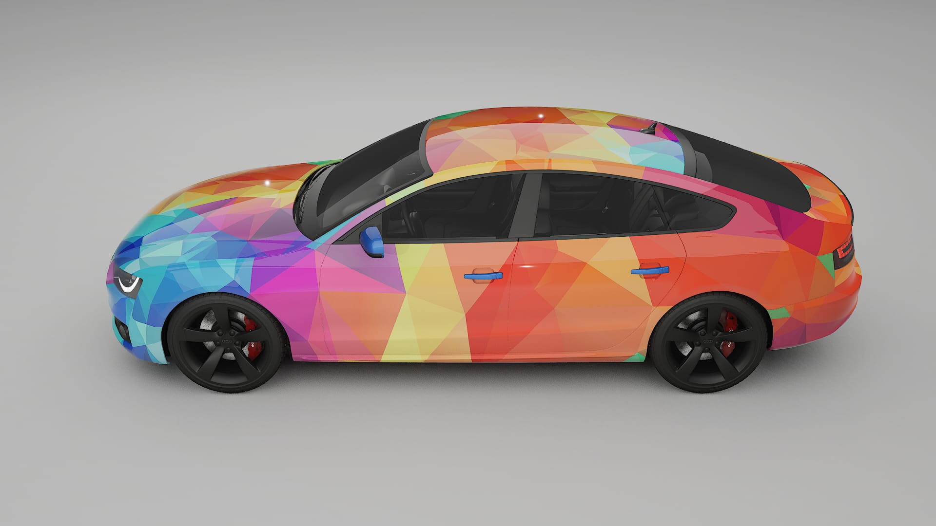 Audi A5 8T Sportback prefacelift pre-LCI VECTOR VIBE Designed Wrap PPF Kit – Printable Polyurethane Film