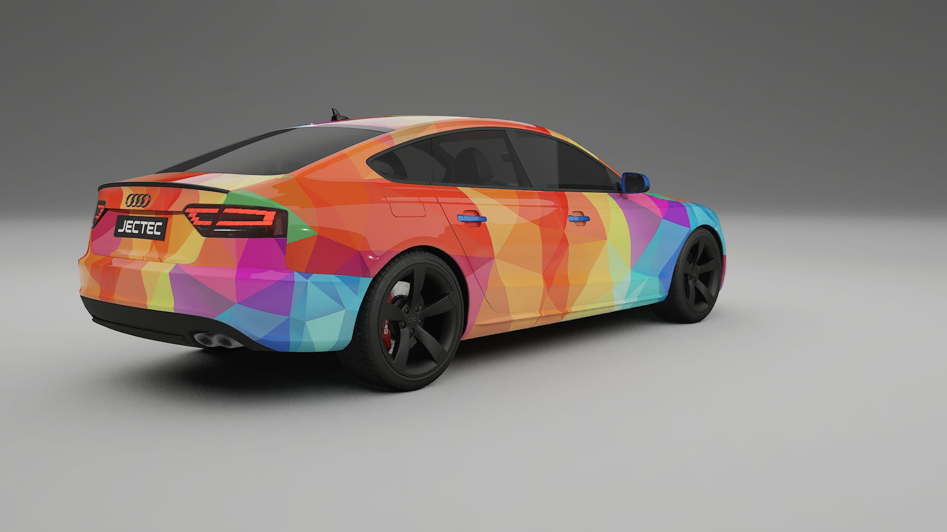 Audi A5 8T Sportback prefacelift pre-LCI VECTOR VIBE Designed Wrap PPF Kit – Printable Polyurethane Film