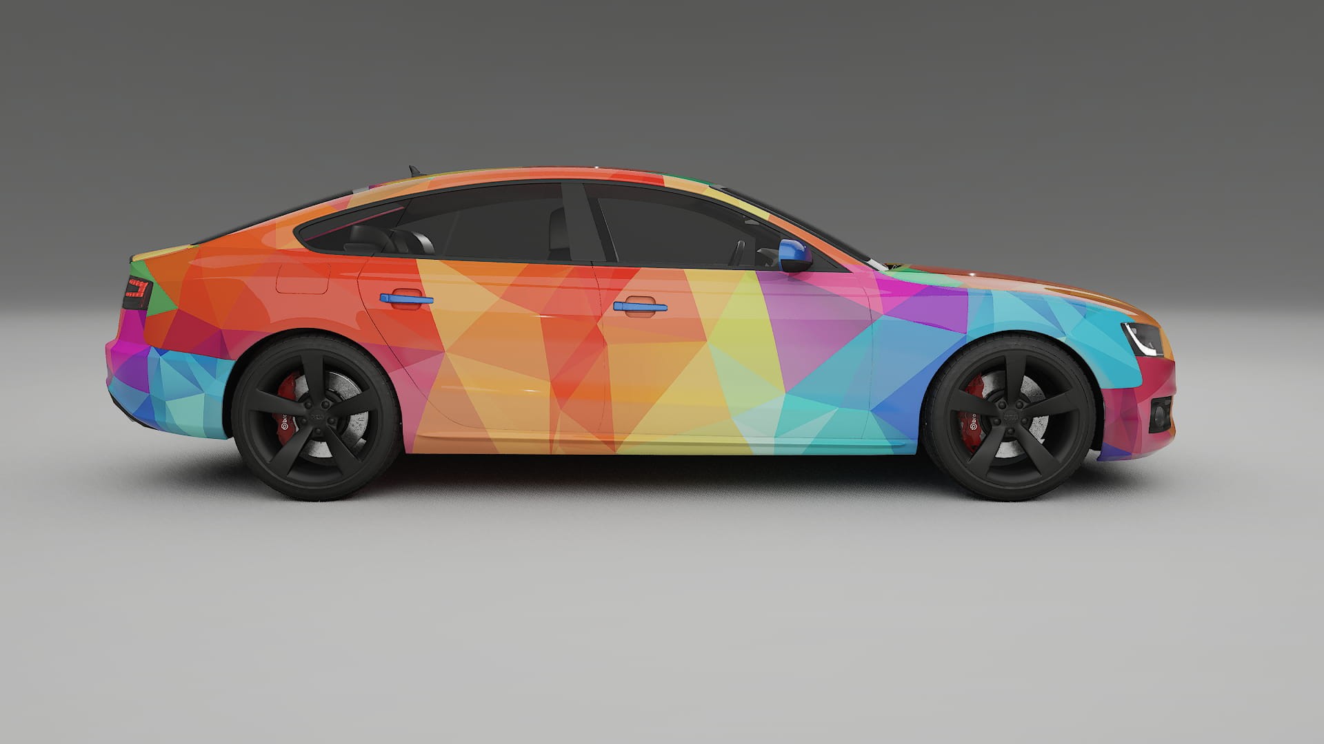 Audi A5 8T Sportback prefacelift pre-LCI VECTOR VIBE Designed Wrap PPF Kit – Printable Polyurethane Film