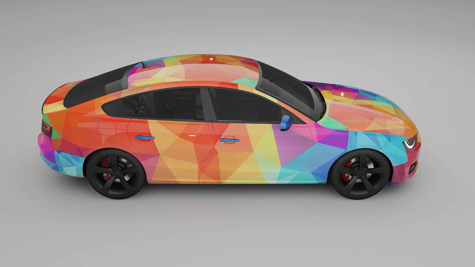 Audi A5 8T Sportback prefacelift pre-LCI VECTOR VIBE Designed Wrap PPF Kit – Printable Polyurethane Film