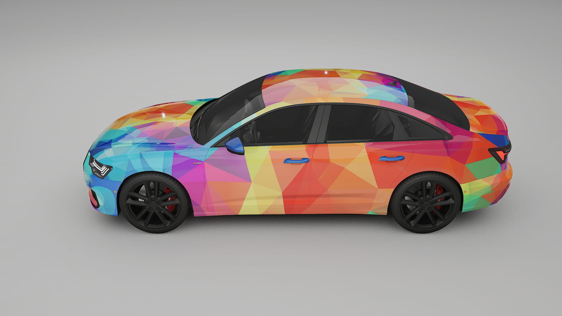 Audi A6 S-Line C8 VECTOR VIBE Designed Wrap PPF Kit – Printable Polyurethane Film