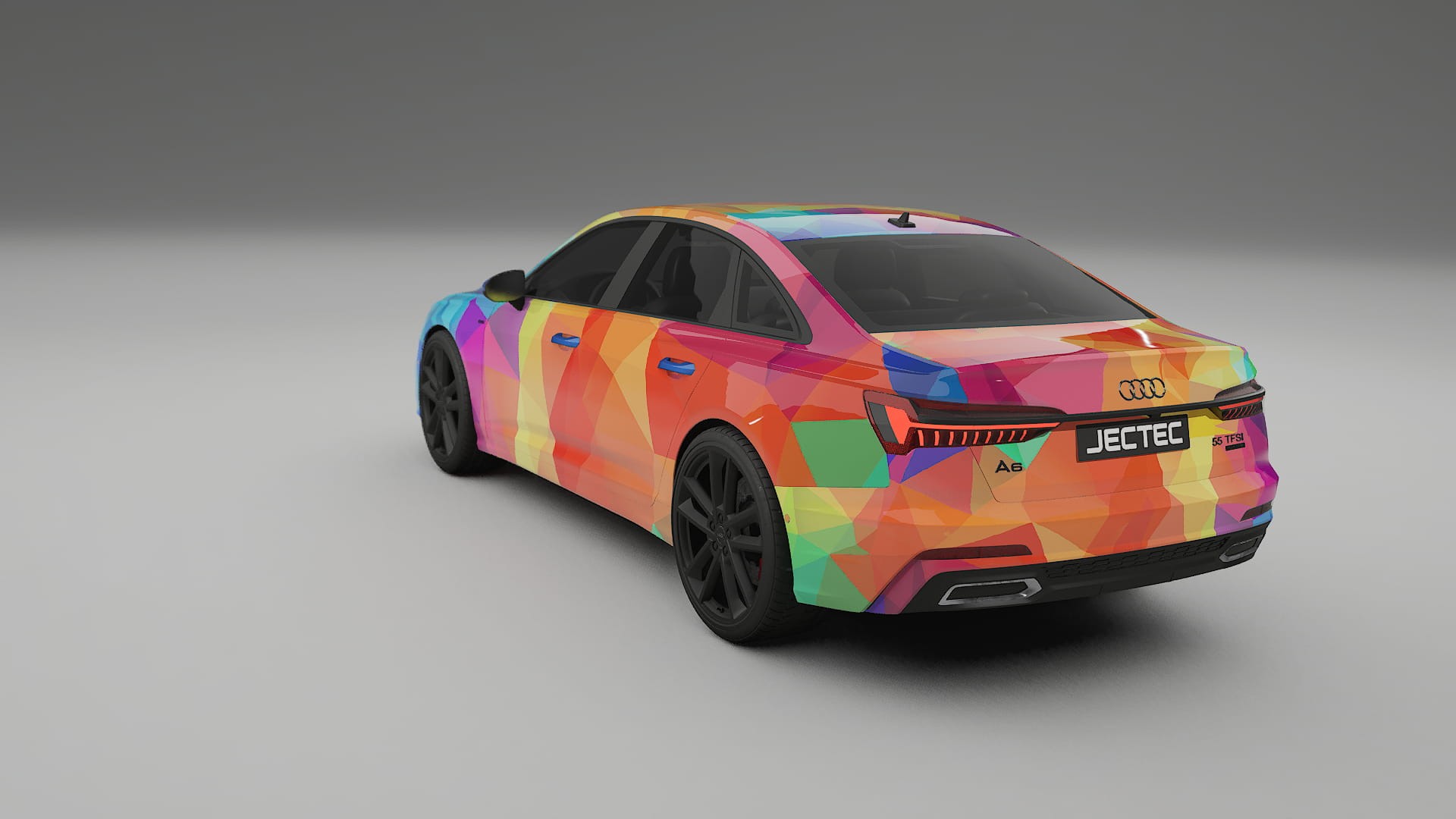 Audi A6 S-Line C8 VECTOR VIBE Designed Wrap PPF Kit – Printable Polyurethane Film