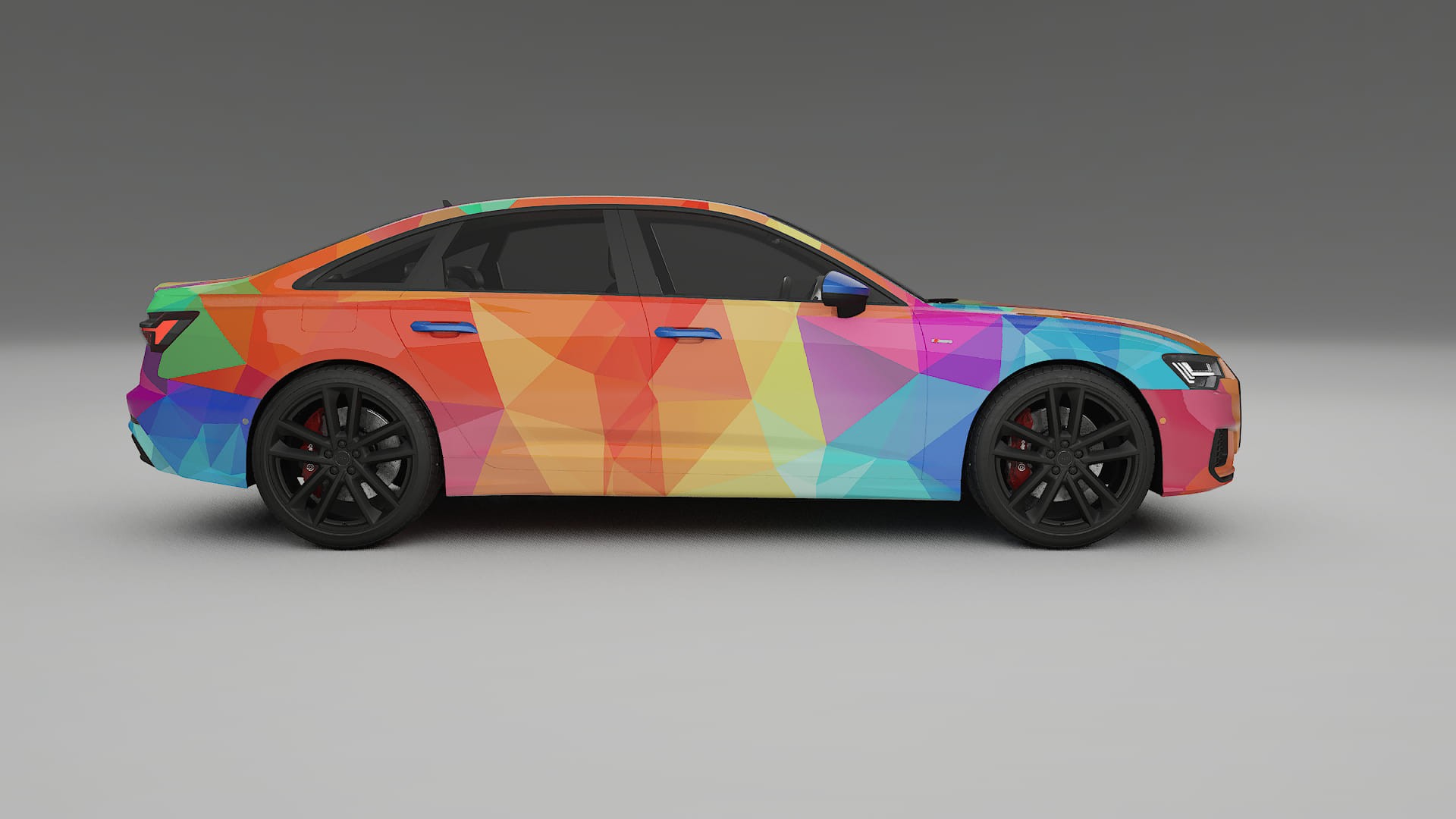 Audi A6 S-Line C8 VECTOR VIBE Designed Wrap PPF Kit – Printable Polyurethane Film