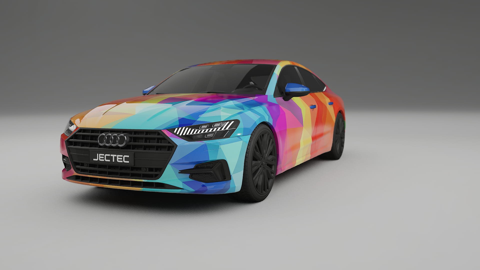 Audi A7 C8 Sportback prefacelift pre-LCI VECTOR VIBE Designed Wrap PPF Kit – Printable Polyurethane Film