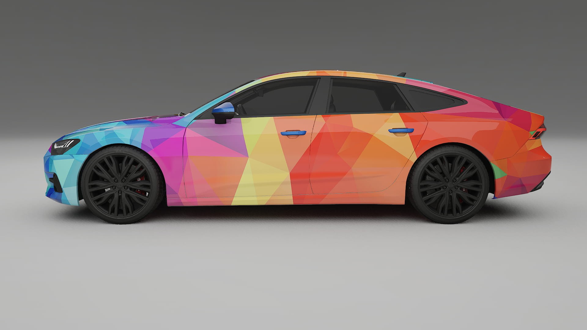 Audi A7 C8 Sportback prefacelift pre-LCI VECTOR VIBE Designed Wrap PPF Kit – Printable Polyurethane Film