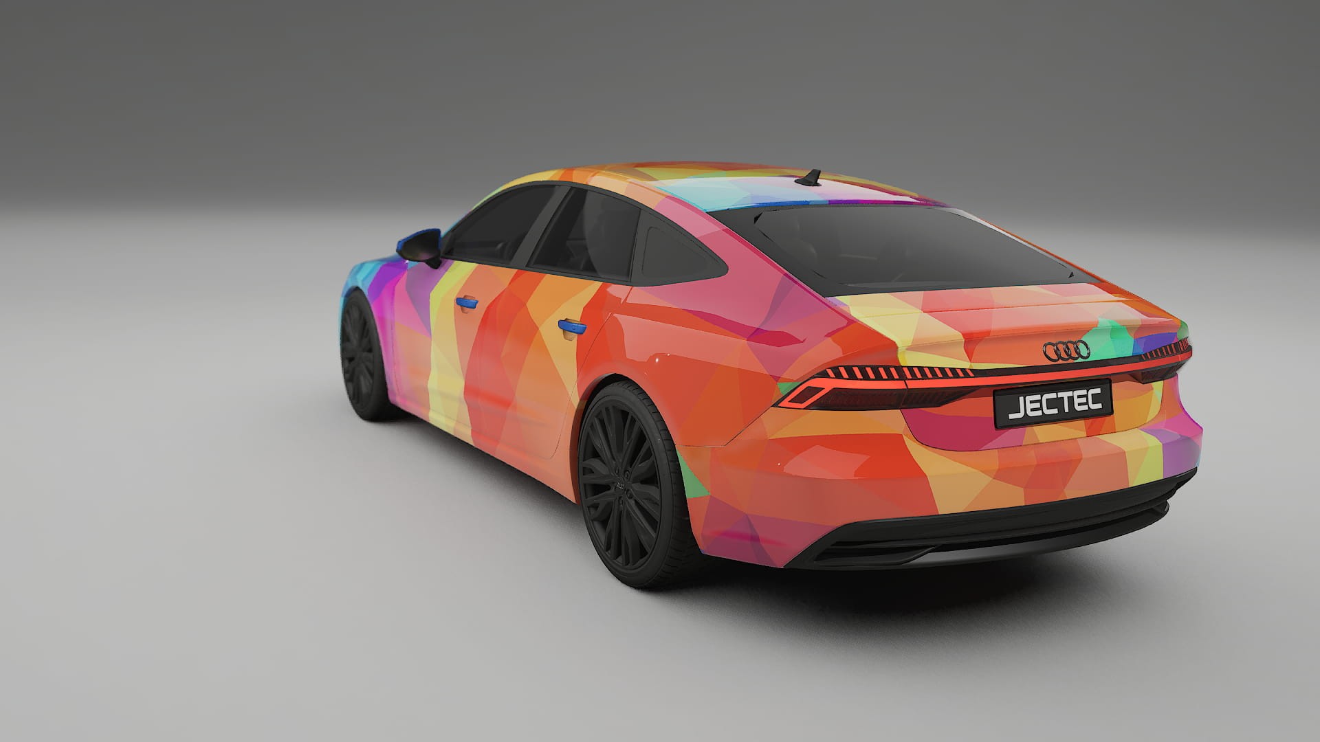 Audi A7 C8 Sportback prefacelift pre-LCI VECTOR VIBE Designed Wrap PPF Kit – Printable Polyurethane Film