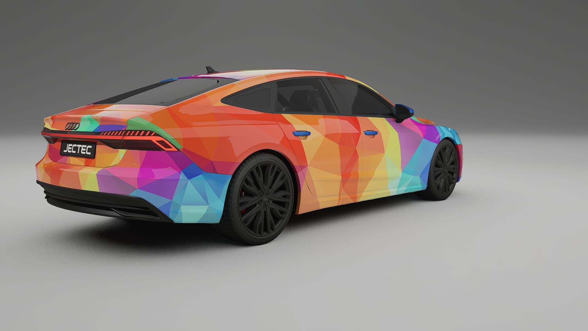 Audi A7 C8 Sportback prefacelift pre-LCI VECTOR VIBE Designed Wrap PPF Kit – Printable Polyurethane Film