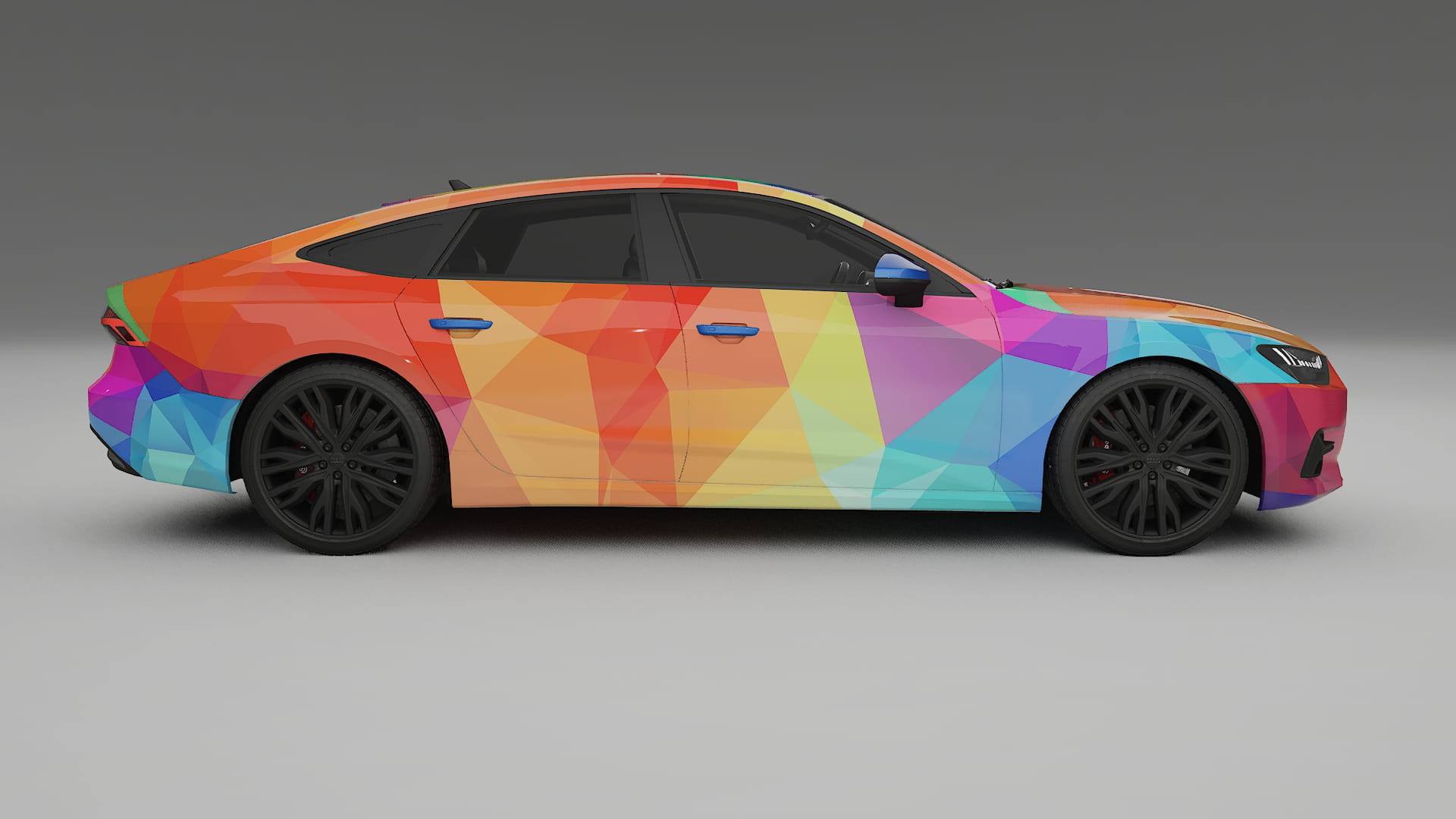 Audi A7 C8 Sportback prefacelift pre-LCI VECTOR VIBE Designed Wrap PPF Kit – Printable Polyurethane Film