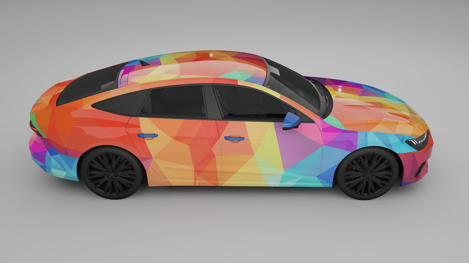Audi A7 C8 Sportback prefacelift pre-LCI VECTOR VIBE Designed Wrap PPF Kit – Printable Polyurethane Film